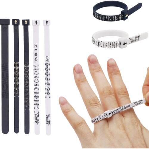 Finger Ring Sizer Gauge (1-17 USA & A-Z UK 1-33 HK ) for Women Men & Kids Measure Your Ring Size at Home