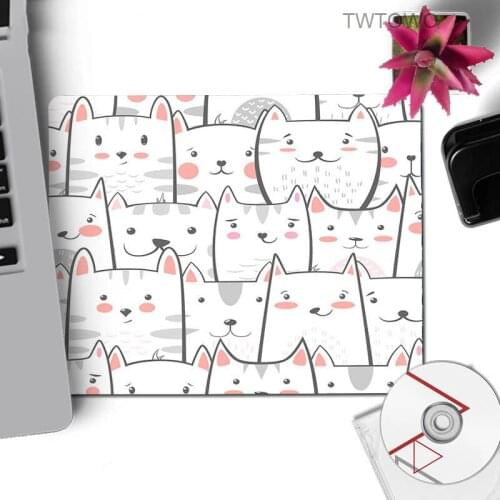 Mousepad big promotion cats black and white comfort small mouse pad gaming mouse pad Anime Harajuku aesthetics office decoration