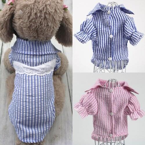 Summer Cat Dog Vest for Small Dogs Cats Breathable Pet Clothes Puppy Cat Tshirt Yorkshire Shih Tzu Shirts Dog Mascota Costume