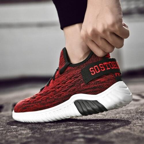 Men Flying Woven Breathable Shoes Vulcanized outdoor Mens Fashion Casual Shoes Outdoor fitness Comfortable Lightweight Z1-12