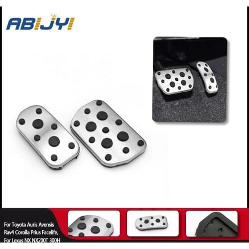 Car Accelerator Brake Footrest Pedal Sticker Pad For Toyota Auris Avensis Rav4 Corolla Prius Facelife For Lexus NX NX200T 300H