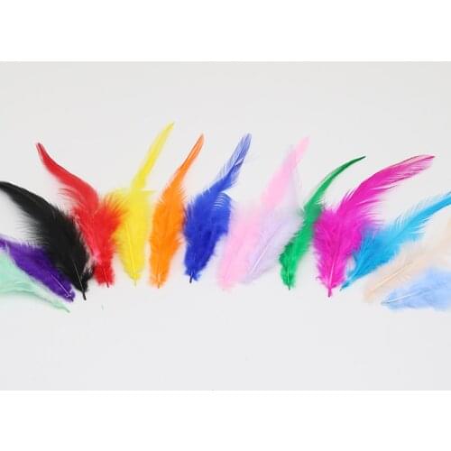 Wholesale natural 20pcs10-15cm / 4-6 beautiful Rooster Feathers DIY chicken feather jewelry decoration craft