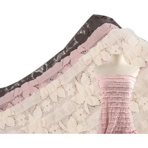 2021 Newest Cotton Lace Cloth Floral Embroidered Lace Cloth Womens Summer Cotton Cloth Hollow Lace Fabric