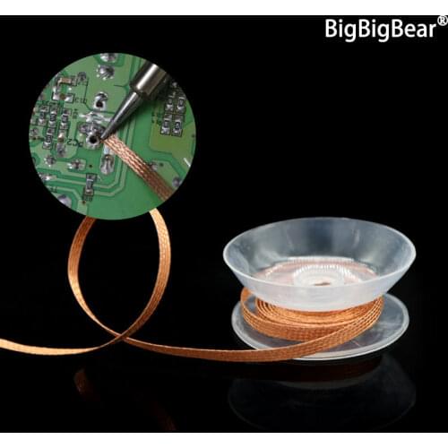 Desoldering Braid Welding Solder Remover Wick Wire Lead Cord Flux BGA Repair Tool 1.5 Meter Width 1.5mm 2mm 2.5mm 3mm 3.5mm