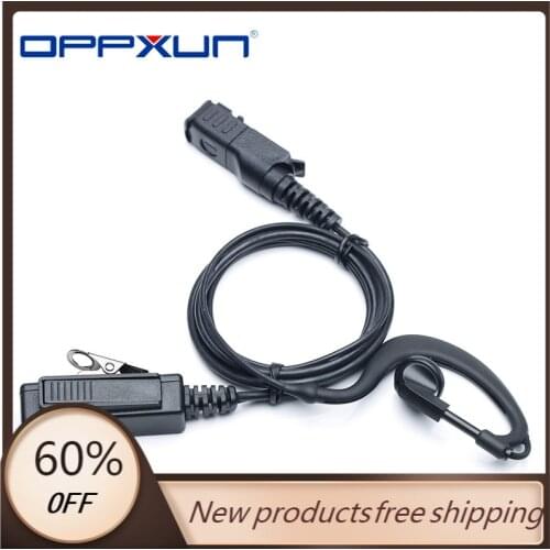 OPPXUN PTT Earpiece for Motorola Radio XPR3300 XPR3500 XIR P6620 P6600 E8600
