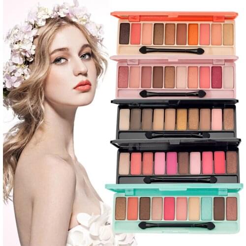 Lameila 10 color cherry eye shadow palette Nude matte long-lasting eye shadow disk eye shadow pearlescent eye shadow daily T0960