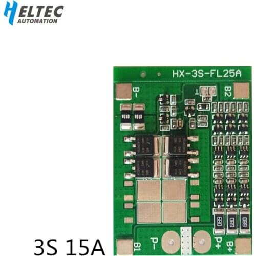 Banlance version 3S 11.1V 12V 18650 Lithium battery protection Board 12.6V 15A BMS Lithium battery charing Board with protection