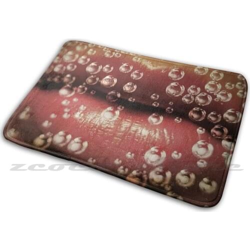 Kiss Me! Mat Rug Non-Slip Water Absorb Door Carpet Air Bubble Floating Kiss Lips Love