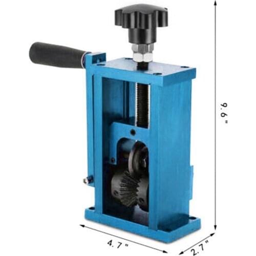 Manual Wire Stripping Machine Copper Wire Peeler Tool Hand Crank Operated For Wire Recycling