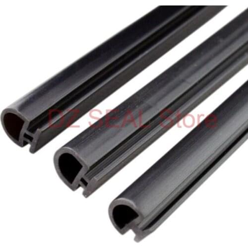1 Meter bottom width 5/6/7mm low temperature resistance silicone rubber seal strip aluminum casement door window weatherstrip