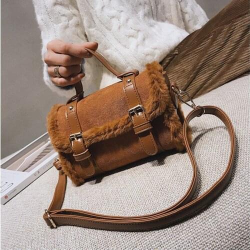Vintage small frosted leather crossbody bag for ladies 2020 Lux handbags and wallets. Ladies brand trend Shoudler handbags