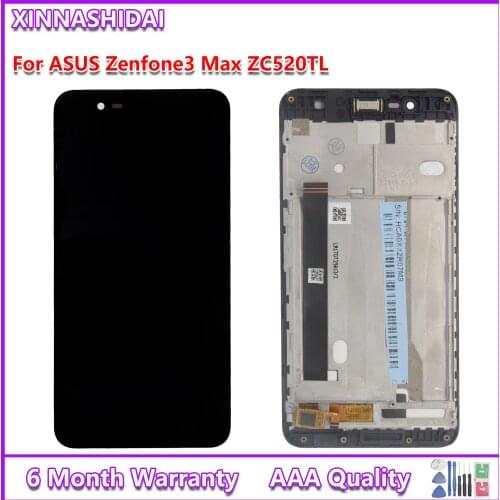5.2" For ASUS Zenfone 3 Max ZC520TL X008D LCD Display Touch Screen Digitizer Assembly with Frame For ASUS ZC520TL LCD