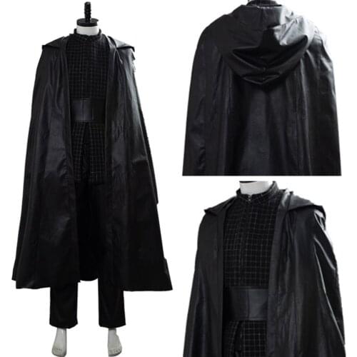 Star Cosplay Skywalker Kylo Ren Costume Uniform Ben Solo Robe Outfit Suit Halloween Carnival Costume