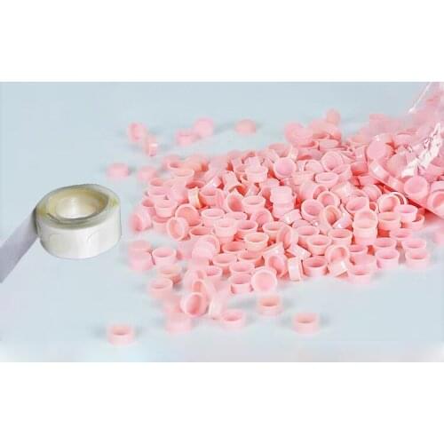 100pcs Shallow False Eyelash Extension cup Disposable No Separator Glue Ring Permanent Ring Ink Container/Cup For INK