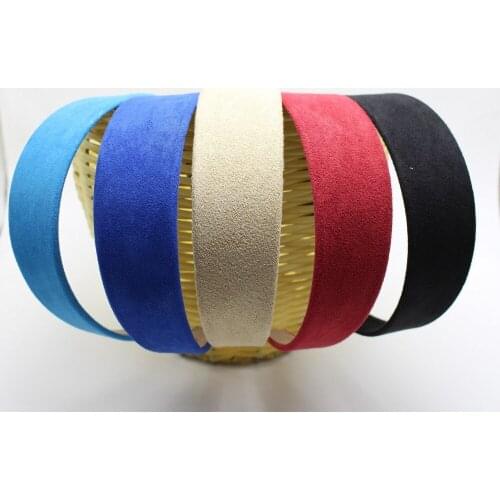2 pcs 38mm(1-1/2") Alice Suede Look Fabric Hair Band Headband Korean Hairband
