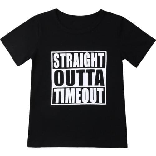 2020 Letter Print Baby Girl Boys Slide T Shirt For Summer Infant Kids Boys Girls T-Shirts Clothes Cotton Toddler Letter Tops