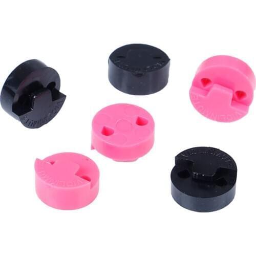 3Pcs Black/Pink Acoustic Round Rubber Violin Mute Fiddle Silencer Violin Parts & Accessories