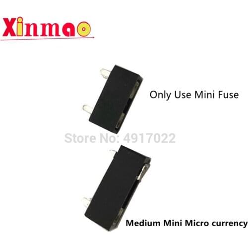 5pcs PCB Panel Mount Insurance Blocks Safety Terminals Medium Mini Micro Universal Car Fuse Holder 4pin Plastic Clip Fuse seat