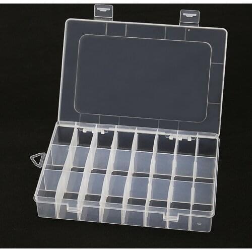 Raspberry Pi Accessories Tool Container Case 24 Grid Compartment Plastic Storage Box for Development Board Parts Orange Pi Part