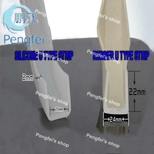 Free shipping 3PCS diameter 800mm groove 20mm height 22mm U type silicone strip for circular screen vibrating screen riddler