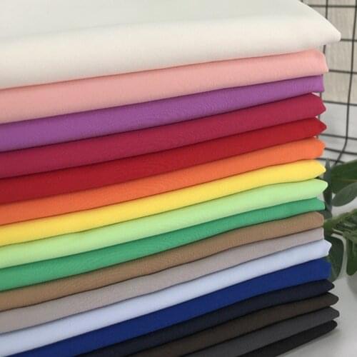 4 Way Stretch Polyester Pongee Fabric For Sewing Dress Skirt Shirt DIY Doll Clothes Handmade Quilting Fabric By the Meter