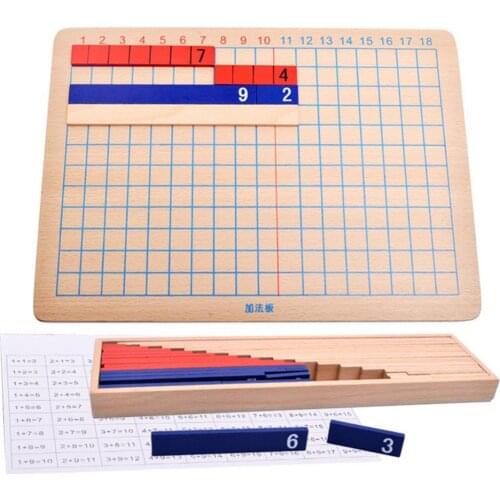 Wooden Colorful Addition Subtraction Board Mathematics Children Teaching Aids Educational Toys Parent-Child Interactive Toys