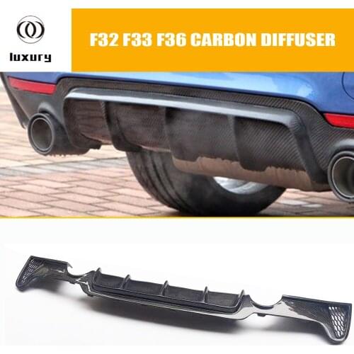 Carbon Fiber Rear Bumper Diffuser Protecter for BMW F32 F33 F36 4 Series 420 428 435 440 with M Sport Package