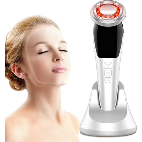EMS Micro Current Beauty Massage Function Leading-in Instrument Hot and Cold Color Light Skin Rejuvenation Instrument For Facial