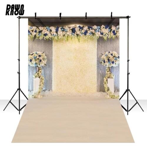 DAWNKNOW Flower Wall Photography Background Floral Curtain Photo Shoot Backdrop Wedding Celebrations Photo Studio lv2074