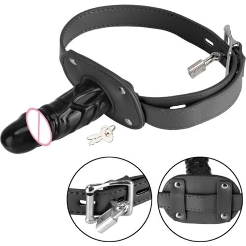 Sex Products Oral Dildo Penis Gag Adult Games SM Bondage Restraints For Couples Flirt Open Mouth Gag Mouth Plug
