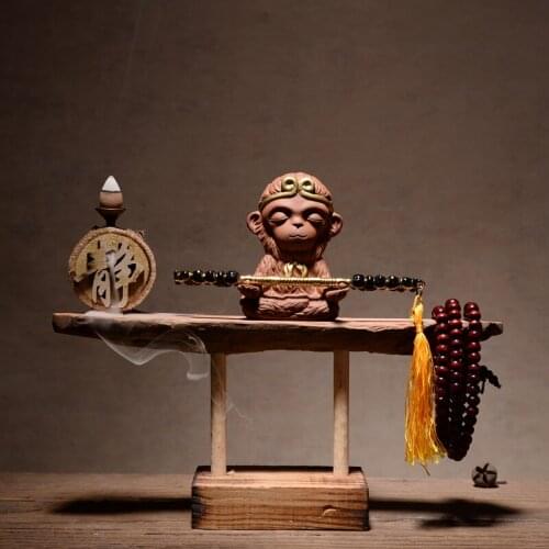 Chinese Mythology Monkey Creative Crafts Ornament Home Furnishing Living Room Decoration Backflow Incense Burner