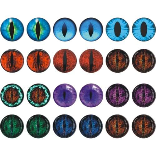Colorful 6~40mm/20MM cabochons Plastic Glass Dolls Eye diy Crafts Eyes For Children Toy Dinosaur Animal Eye Accessories
