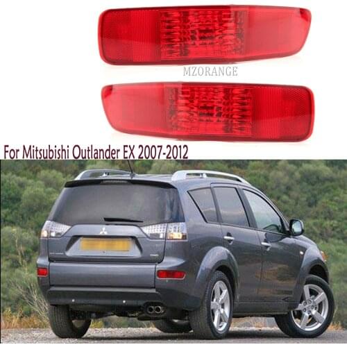 Car Rear Bumper Light For Mitsubishi Outlander EX 2007 2008 2009 2010 2011 2012 Reflector Brake Light Signal Lamp Car Assembly