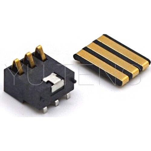 5pair 3pin mobile phone battery connector Holder Clip contact pitch 2.5mm female and male plug