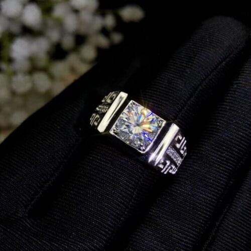 Moissanite, 925 Silver fashion design, strong fire color, diamond, high hardness 2CT.VVS,D