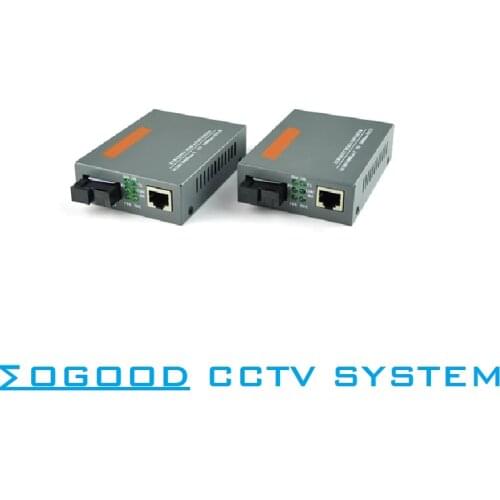 MoGood Single Mode Single Fiber Fiber Optical Media Converter SC Port 25KM, 10M/100M/1000M RJ45,GS-03-20KM-AB