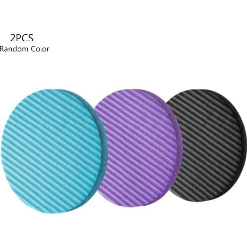 New 2pcs Flat Support Pad Elbow Knee Wrist Protection Yoga Fitness Nonslip Round Mat