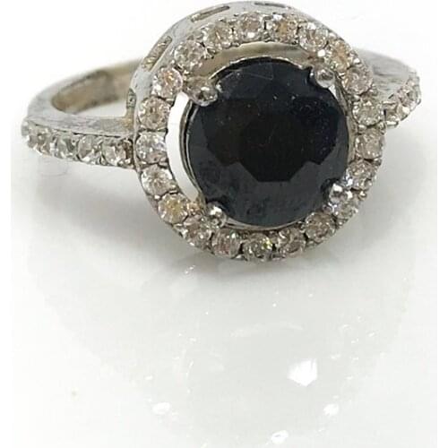 Onyx Stone Silver Ring