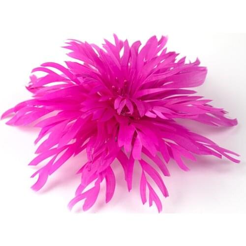 Feathers Headpiece with Flower/ Fabric Tiaras /Fascinators /Bridal Hair Clip Wedding /Special Occasion /Party /Evening Headpiece