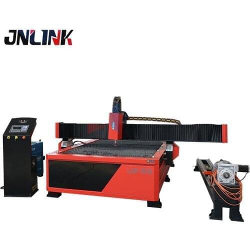 Cnc plasma metal cutter huayuan power source 63A 100A 120A rotary working pipe cutting equipment