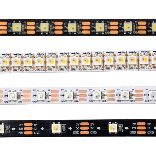 1M/5M SK6812 RGBW (similar with WS2812B) 4 in 1 Chip 30 60 144leds/Pixels/m 5050 SMD Addressable LED Strip IP30 IP65 IP67 DC5V