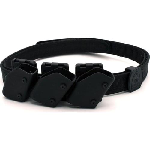 Tactical Hunting IPSC Multi-Angle Speed 3*Pistol Magazine Pouch Holster With Tactical Belt 130cm Length Kit