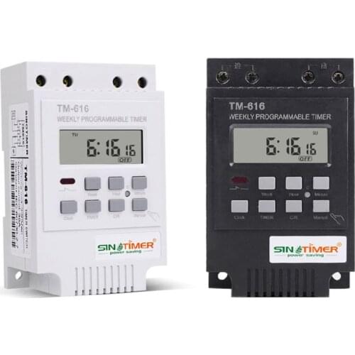 TM-616 Digital Electronic Timer 220V 30A Weekly Programmable Relay Controller