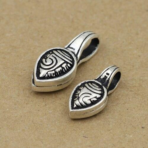 Vintage 925 Silver Bum Counter Conch Symbol Malas Bum Counter Sterling Silver Bum Counter