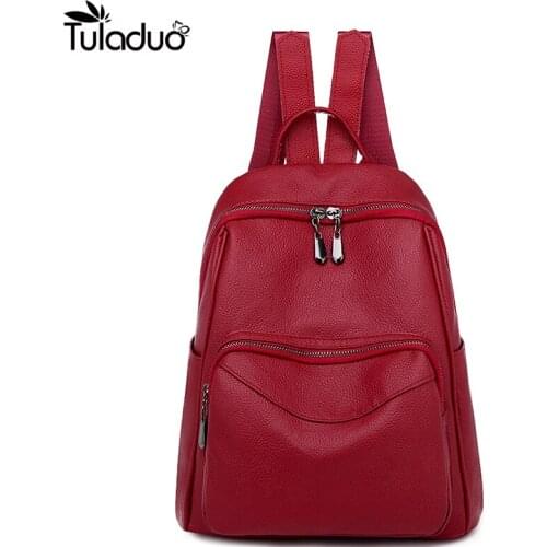 Women Casual Backpack Genuine Leather Fashion Causal Bags High Quality Cowskin Female Shoulder Bag Trendy Backpacks For Girls