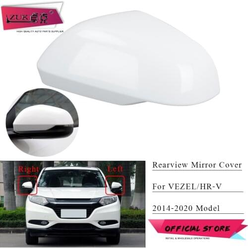 ZUK Left Right Outer Rearview Mirror Cover Side Mirror Housing Cap For HONDA VEZEL HR-V 2014 2015 2016 2017 2018 2019 2020