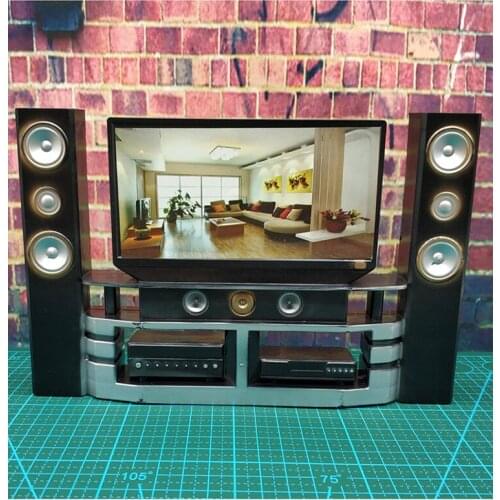 1/6 Soldier Scene Accessories 3a Tv Audio 12'' Action Figure Body Model Doll Scene Road With Stock Static Ornaments Collection