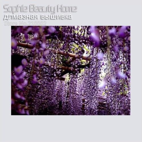 2018 Limited New Arrival Diy Diamond Embroidery Painting Set Full Cross Stitch Rhinestone Stick Mosaic Crafts Lavender Flower