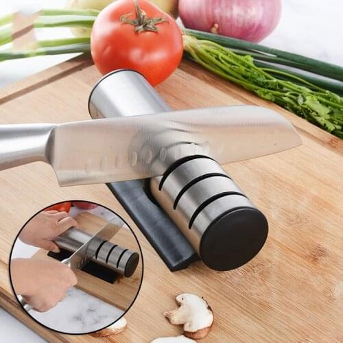 3-in-1 Cutter Sharpener for Kitchen Scissors 3-Stage Sharpening Stone Multifunction Manual Blade Sharpening Tool SCIE999