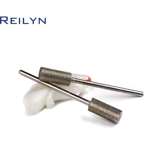 5pc 150# Ultra-long shank Emery diamond grinding burr polishing abrasive bits peeling grinding bits 1.5-8mm for dremel